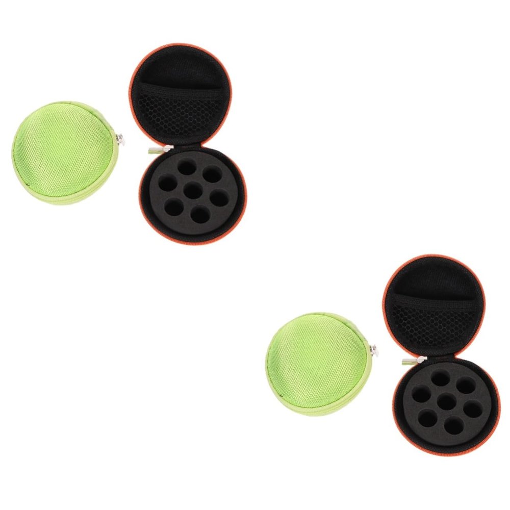 Beavorty 4pcs Carrying Box for Essential Oils Travel Organizer Bag Perfume Bottle Case