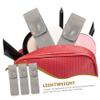 Beavorty 6pcs Travel-friendly Tweezers Holder Pouch and Light Pu Leather Case for Eyelash Tweezers Storage view 2