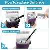 Adjustable Fine Blade Compatible with Oster Fast Feed 076023 and Salon Pro Clippers 076830 Blades Replacement,(Fine Blade-2 Pack) view 4