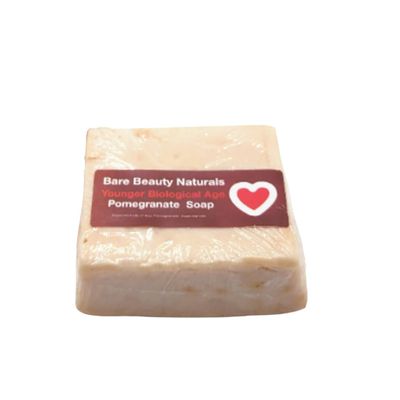 Pomegranate Perfection: Pure & Natural Cleansing Bar (Newyork cut 17-18.9 oz, Sm Lo-Exfol Muslin)