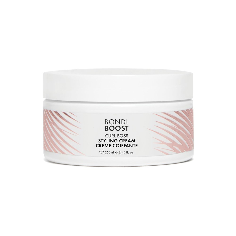 BONDIBOOST Curl Boss Hair Styling Cream - Lightweight Anti-Frizz Leave-In Formula for Defined, Soft, and Flexible Curls - 8.45fl oz