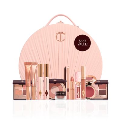 Charlotte Tilbury Pillow Talk Dreams Come True Makeup Kit - Limited Edition 15-Piece Beauty Gift Set with Lip, Eye & Cheek Makeup Essentials in Iconic Nude-Pink Shades (15 Count)