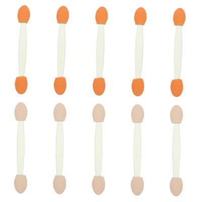 Beatifufu 100pcs Dual-end Eyeshadow Sponge for Easy Makeup Application for Beginners and Professionals for Daily Use and Eye Makeup