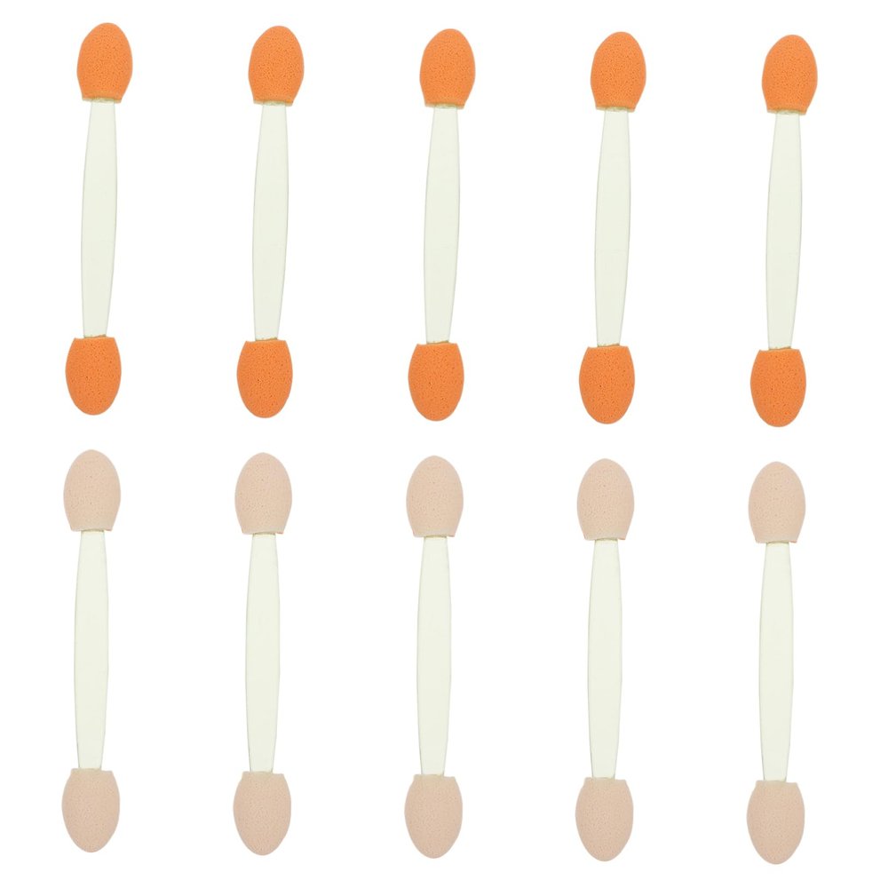 Beatifufu 100pcs Dual-end Eyeshadow Sponge for Easy Makeup Application for Beginners and Professionals for Daily Use and Eye Makeup