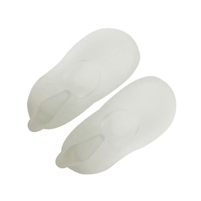 Beatifufu Silicone Gel Moisturizing Socks for Cracked Heels Anti-Cracking Breathable Boat Socks for Dry Feet White Reusable Washable Foot Protection