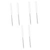 Beaupretty 6pcs Stainless Steel Makeup Mixing Spatula Tool for Nail Art and Cosmetics Cosmetic Mixer for Foundation Blush Eye Shadow and Lip view 1