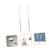 Beaupretty 6pcs Stainless Steel Makeup Mixing Spatula Tool for Nail Art and Cosmetics Cosmetic Mixer for Foundation Blush Eye Shadow and Lip view 4