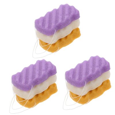 Beaupretty 9pcs Facial Sponges for and Makeup Removal Soft Skin-Friendly Wash Sponges Ginger for Daily Face Care and Travel