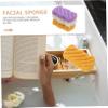 Beaupretty 9pcs Facial Sponges for and Makeup Removal Soft Skin-Friendly Wash Sponges Ginger for Daily Face Care and Travel view 2