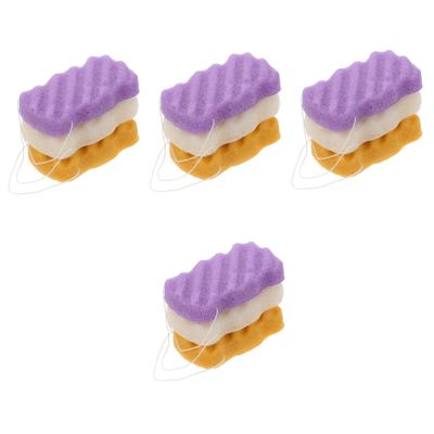 Beaupretty 12pcs Face Washing Sponges Gentle Exfoliating Tool for Daily Facial Cleansing Sponges Ginger for Makeup Removal and Skin Health