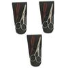 Beavorty 3sets Stainless Steel Eyebrow Trimmer Kit Brow Shaping Scissors for Men Mustache and Beard Trimming Barber Shop Home Use Professional Grooming Tool view 1
