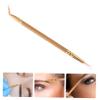Beavorty 2pcs Double-ended Eyeliner Brush Tool Kit Versatile Makeup Artist Brush Bent Straight Tips for Precision Eyeliner Application for Beginners Professionals view 2