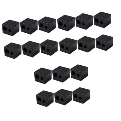 Beavorty 18pcs Cosmetic Pen Sharpener Dual Eyeliner Eyebrow Pencil Sharpener Tool Lid for Lip Liner Eyeliner Compatible Various Pencil