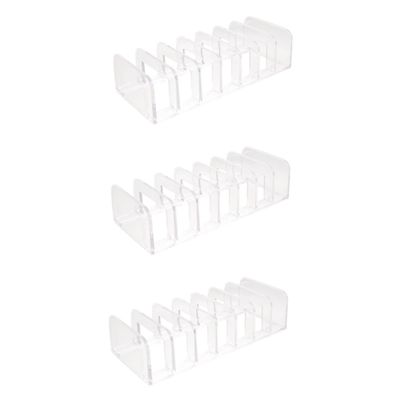 Beavorty 3pcs Makeup Organizers and Storage Slot Vanity Organizer Eyeshadow Palette