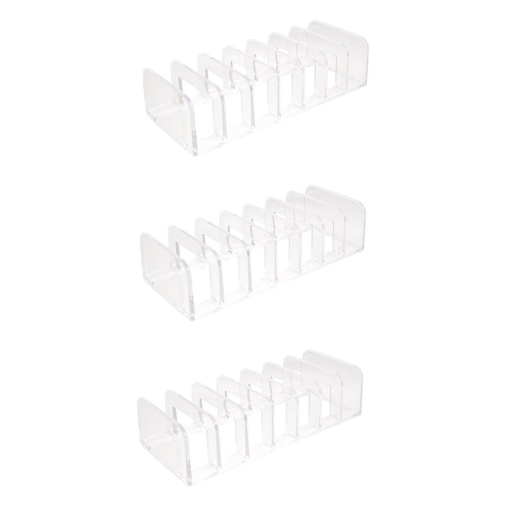 Beavorty 3pcs Makeup Organizers and Storage Slot Vanity Organizer Eyeshadow Palette