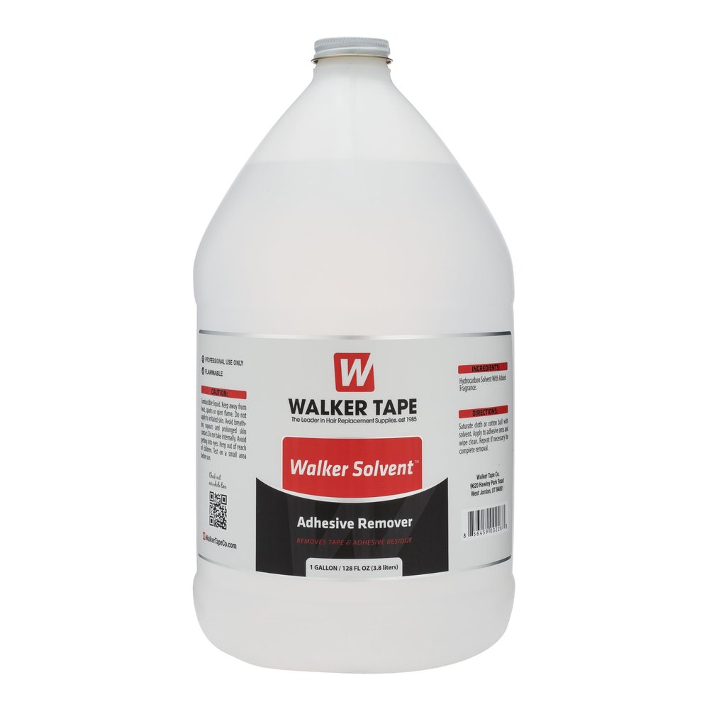 Walker Tape Walker Solvent Adhesive Remover Gallon 128 fl oz for Wig Installs, Lace Systems, Toupee Applications, Hair Tape Removal and Adhesive Strips Use Offering Skin-Safe Cleaning, Low Residue