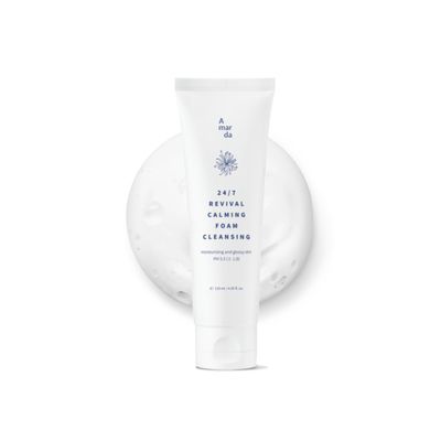 A MAR DA 24/7 Revival Foam Cleanser 120ml  Low-pH Face Wash for Sensitive Skin with Resurrection Plant, Hyaluronic Complex & Coconut-Derived Surfactants