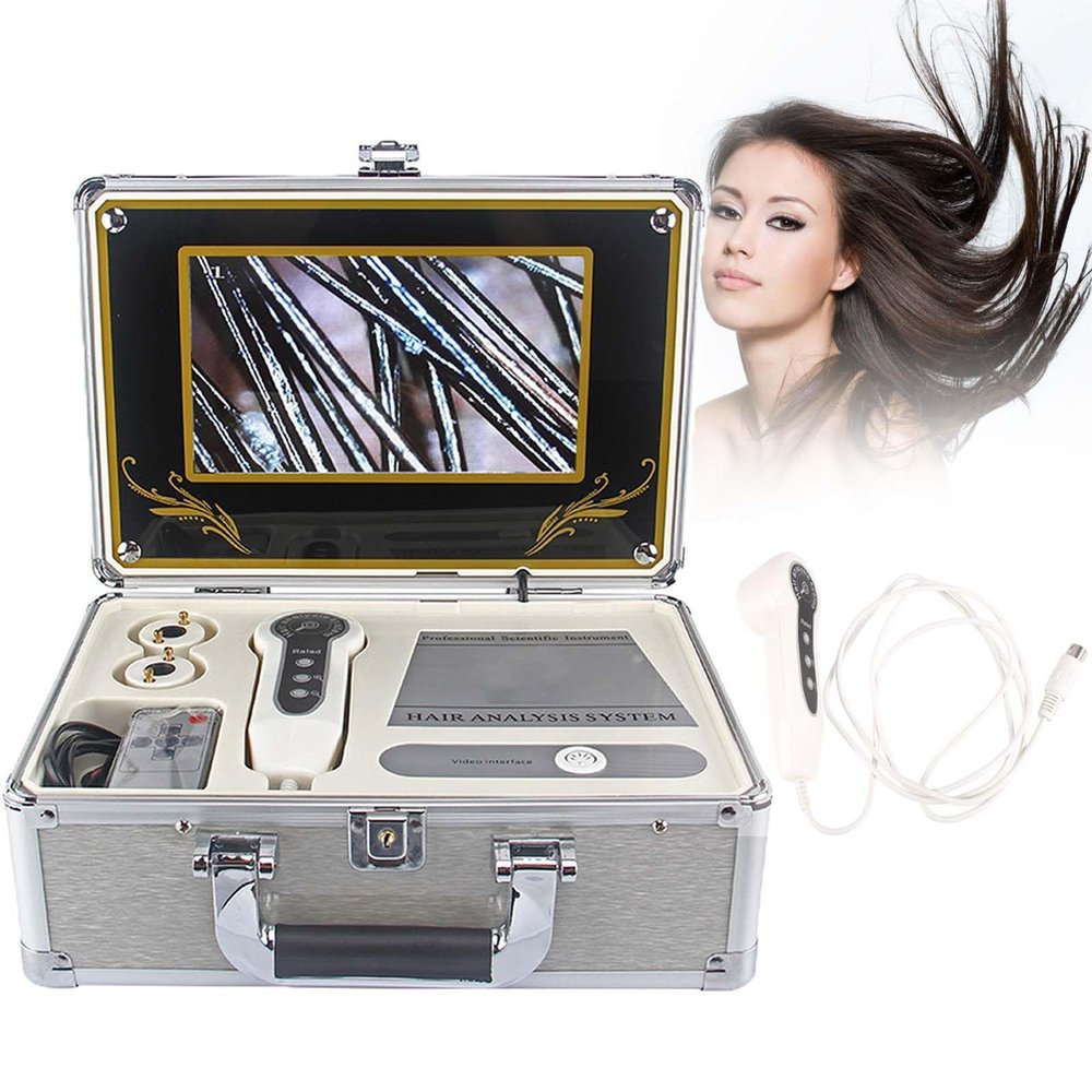 JINGEDD Scalp Hair Follicle Detector,Skin Hair Scalp Detector,9 Inch Hd Screen Scalp Hair Follicle Tester,Hair Follicle Facial Skin Oil Moisture Analyzer,Used in Beauty Salons and Hair Care Salons