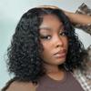 Glueless Wig Water Wave Wigs Human Hair Bob Wig Lace Front Human Hair Wigs Pre Plucked Closure Wig view 1
