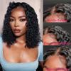Glueless Wig Water Wave Wigs Human Hair Bob Wig Lace Front Human Hair Wigs Pre Plucked Closure Wig view 2