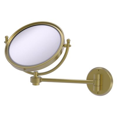 Allied Brass WM-5G/4X-GLT 8 Inch Wall Mounted Make-Up Mirror 4X Magnification, Glokzin Teal