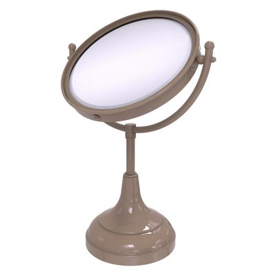 Allied Brass DM-2/4X-SHB 8 Inch Vanity Top Make-Up Mirror 4X Magnification, Shaded Beige