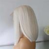 13X4 Platinum Blonde Short Straight Bob Wigs 200 Density 13X6 Hd Lace Frontal Human Hair Wig For Women 4x4 Closure Wig 8inches#180 Density view 2