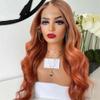 13X4 Ginger Body Wave Lace Front Wig Preplucked Ombre Human Hair Wig 13X6 Hd Lace Frontal Human Hair Wig 13x4 Frontal Wig 26inches#180% view 2