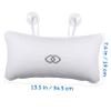 FRCOLOR Bathroom Bath Pillows Inflatable Spa Cushion Anti-Slip Suction Cups for Head and Neck Support Comfortable PVC Material Compact Storage for Relaxing Baths and Showers view 2