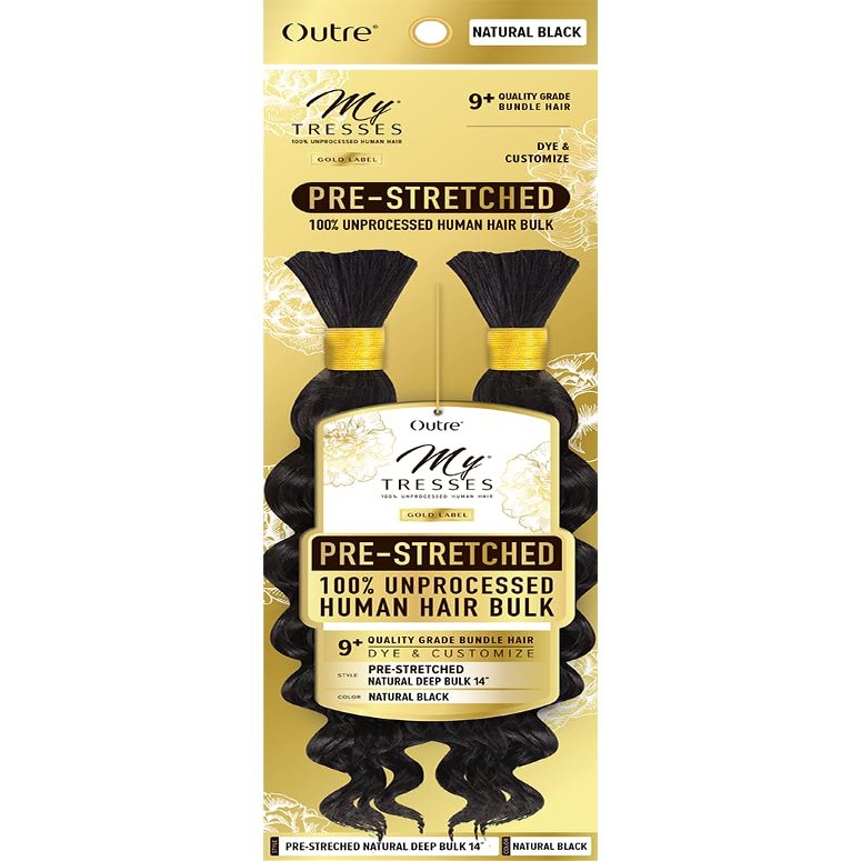 Outre Mytresses Gold Label - Prestretched Natural Deep Bulk 14" (NATURAL BLACK)