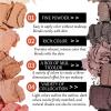 12 Colors Makeup Smoky Eyeshadow Palette Natural Nude Matte Shimmer Glitter Pigment Eye Shadow Pallete Set Black Eye Shadow Halloween Make Up for Women (Color E Smokey) view 2