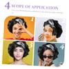 Abaodam 3pcs Care Headwrap Makeup Hair Cap Women Shower Hat Bonnet Tie Band for Curly Long view 3