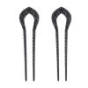 2pcs U Shape Hair Prong Forks Styling Pins Black Wicca Witch Hair Stick Slide Renaissance Festival Hair Acceossories for Women 11 view 1