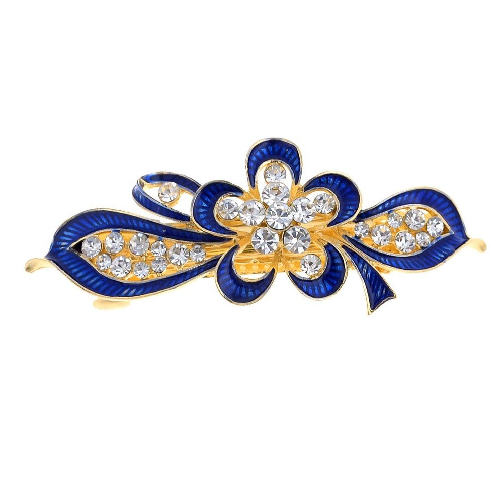 XYWHPGV Royal Flower Metal French Clip Blue 0.06 lb(4034c 452f4 928cc 11af5 8516d 82458