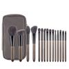 15Pcs Make Up Brushes Set With Bag Foundation Eyeshadow Blending Eyebrow Makeup Brush PU Leather view 1