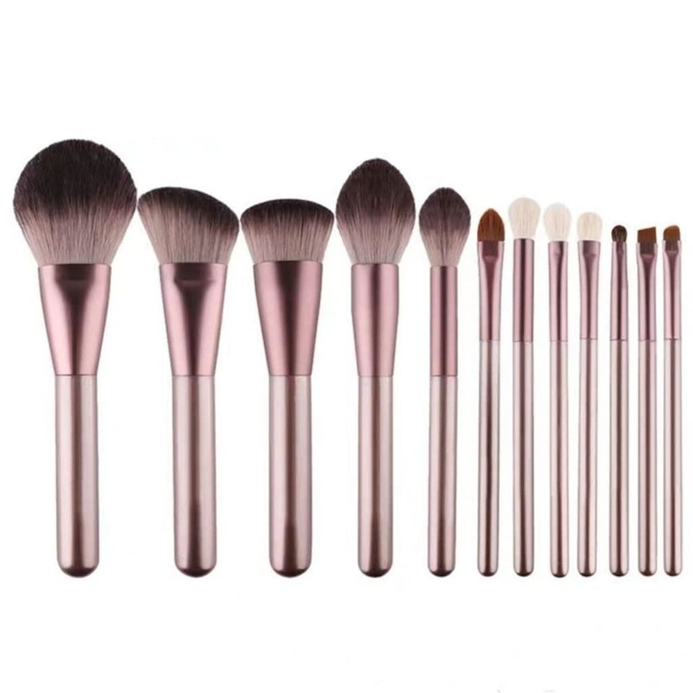 12 Pcs Makeup Brushes Set Eye Shadow Blending Eyeliner Eyelash Eyebrow Brushes for Makeup Beauty Make Up Brush