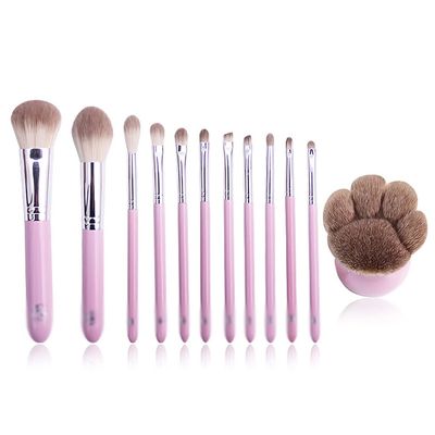 12pcs Makeup Brushes Sets & Kits Synthetic Hair Pink Brush Makeup Tools Brushes