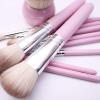 12pcs Makeup Brushes Sets & Kits Synthetic Hair Pink Brush Makeup Tools Brushes view 3