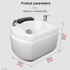 YVYKFZD Acrylic Foot Bath Basin, Massage Foot Spa Bath, Portable Foot Soak Tub, Colorful Lamp Footbath with Adjustable Shower, for Feet Stress Relief view 2