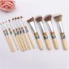12 Pcs Makeup Brush Set Soft Fiber Wool Multi Function Bamboo Handle Professional Makeup Brushes Set for Women Beauty view 3