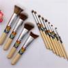 12 Pcs Makeup Brush Set Soft Fiber Wool Multi Function Bamboo Handle Professional Makeup Brushes Set for Women Beauty view 4