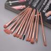 12 Pcs Makeup Brushes Set Eye Shadow Blending Eyeliner Eyelash Eyebrow Fan Highlighter Make Up Brush view 3