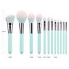 12PCS Makeup Brushes Set Blue Handle With Bag Powder Foundation Blending Eyebrow Brush Facial Make Up Brush Tools view 2
