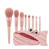 8Pcs Make Up Brushes Set with Zip Bag Makeup Brush for Foundation Powder Highlighter Face Eyeshadow Blending Cosmetic Tool view 1