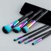 7PCS Rainbow Makeup Brushes Professional Brushes with Cosmetics Bag Portable Traveling Make Up Brush view 2