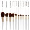 13pcs Makeup Brushes Natural Hair Makeup Brushes Set Professional Foundation Blushes Eyeshadow Eyebrow Blending Brush Tools view 2