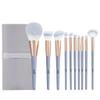 10 Silk Blue Makeup Brush Set Novice Beginner Full Set Of Beauty Tools Loose Powder Brush Eye Shadow Brush view 1
