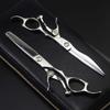Hair Cutting Scissors Kit 6.0 Inch Silver Stainless Steel Bangs Cut Texture Personalized Hairdressing Scissors Barber Scissors Thinning Shears view 2