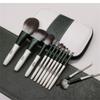 12 Green Glass Makeup Brush Set Complete Loose Powder Brush Eyeshadow Brush view 3