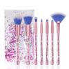 7PCS Glitter Quicksand Handle Makeup Brush Set for Foundation Powder Blush Eyeshadow with Case Beautiful Cosmetic Brushes view 1